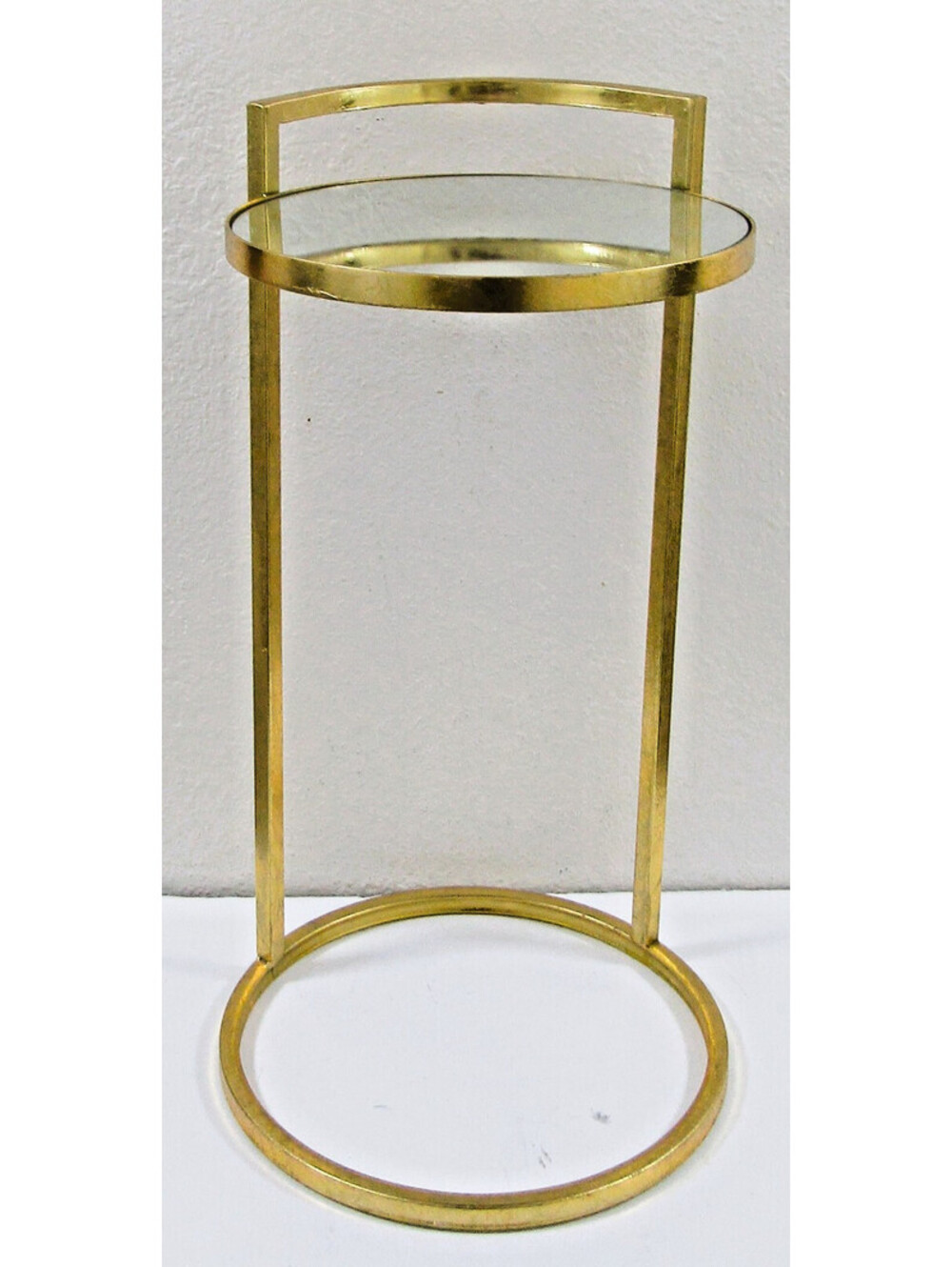 Uttermost 24886 Gold Leaf Cailin Luxe Iron Accent Table With Mirrored Top